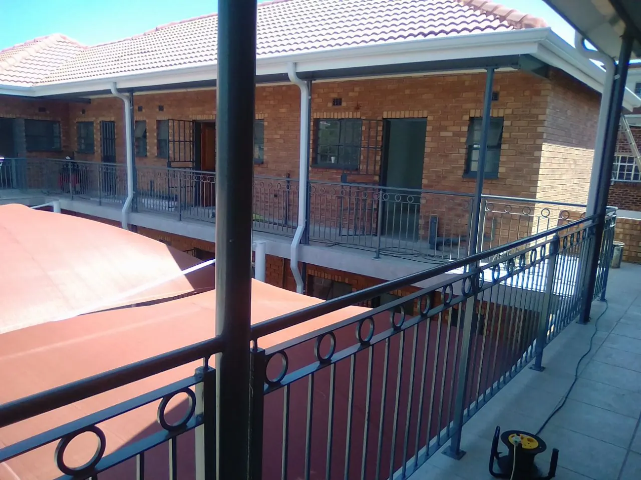 Upper-level balcony